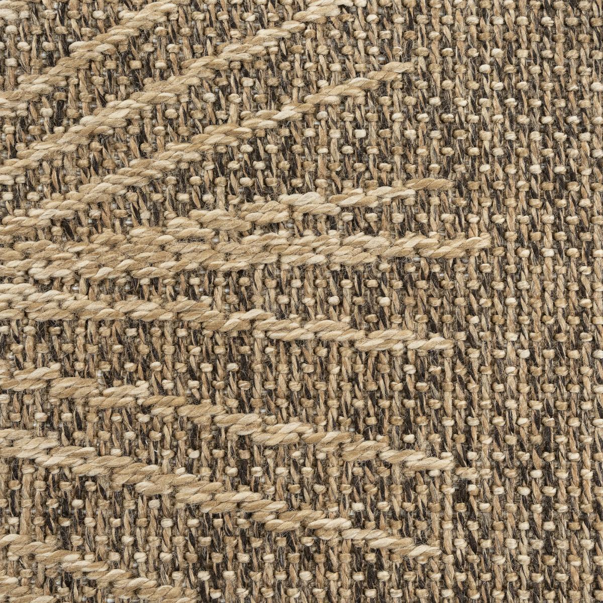 Tapis extérieur intérieur NOLIM aspect jute motif feuilles