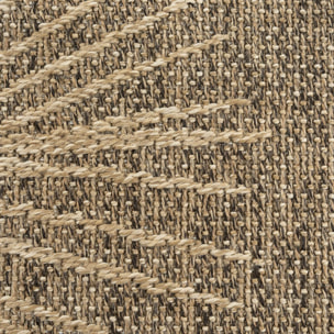 Tapis extérieur intérieur NOLIM aspect jute motif feuilles