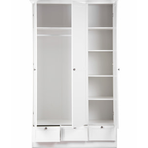 Armoire 3 portes 3 tiroirs - ALIX