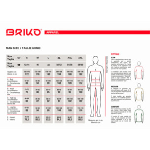 Tuta sportiva Briko Uomo Grigio Endurance Bibshort