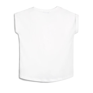Camiseta de Niña Estampado Osito Blanco