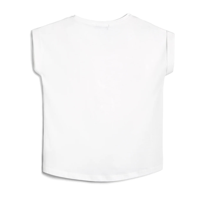 Camiseta de Niña Estampado Osito Blanco