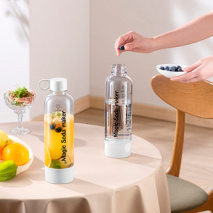 Máquina portátil KT-128A para preparar agua con gas y bebidas carbonatadas en casa. 1L de capacidad.