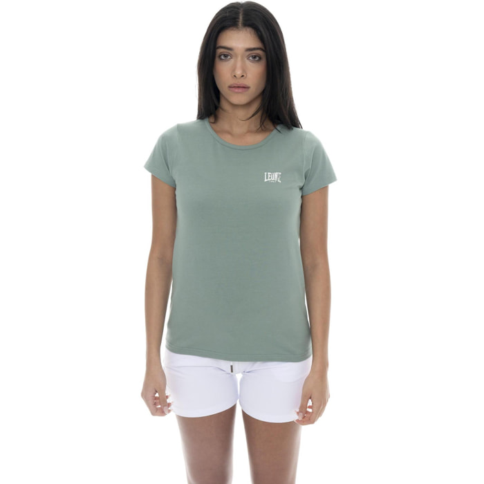Camiseta de mujer con logo lateral de corazón Leone Basic