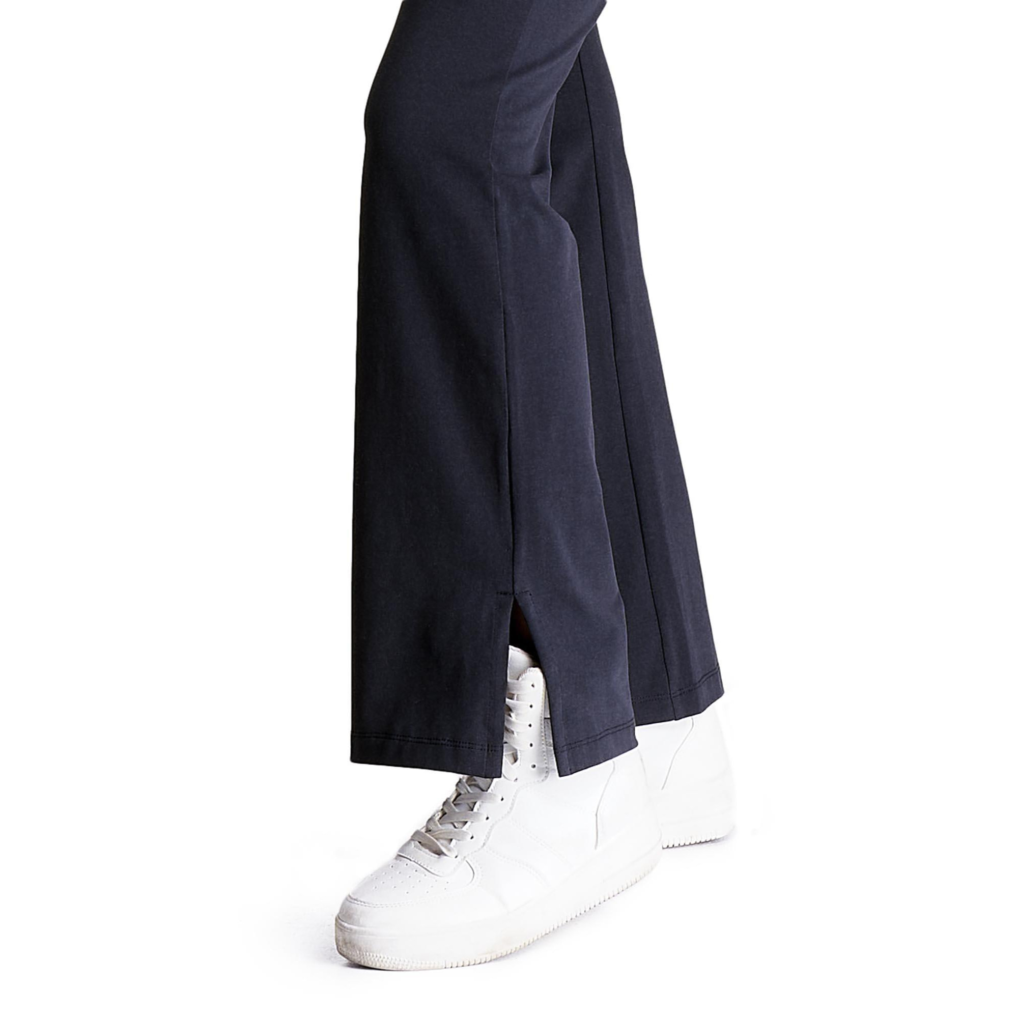 Pantalón polar de mujer ActiveZone tobillo ancho