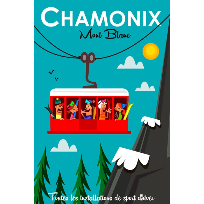 Tableau  les grands montets Tableau alu Dibond