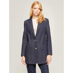 Motivi - Blazer over in denim - Blu