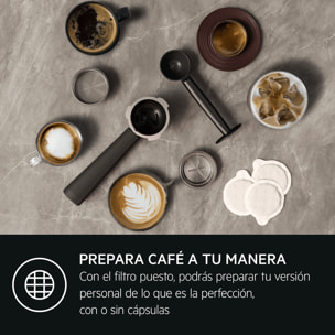 AEG Maquina de café espresso de 1 litro capacidad y 15 bares de presión EC6-1-6BST