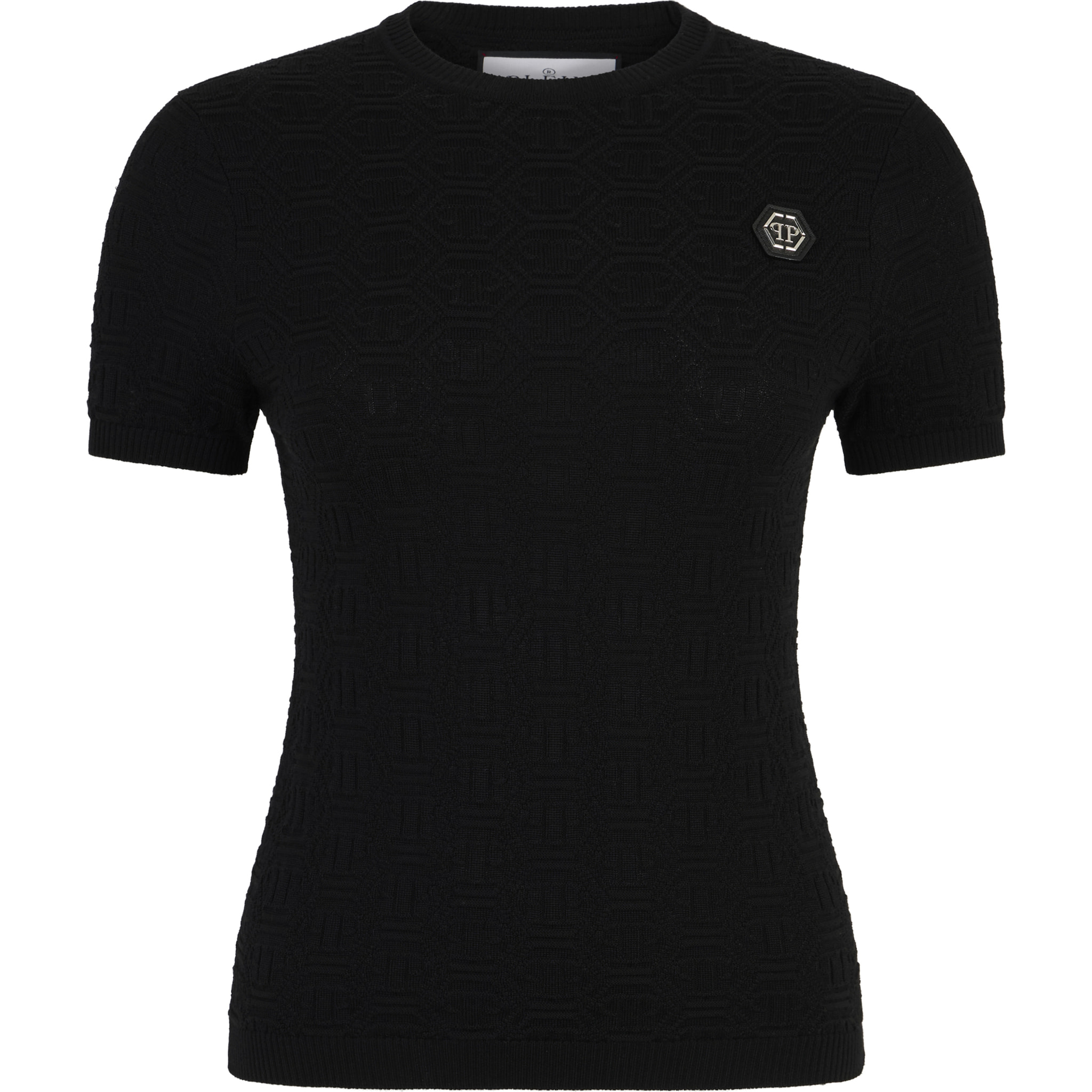 PHILIPP PLEIN Knitted T-Shirt Sexy Pure Fit Monogram Monogram