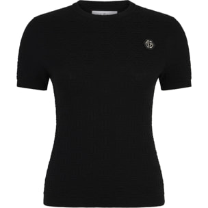 PHILIPP PLEIN Knitted T-Shirt Sexy Pure Fit Monogram Monogram