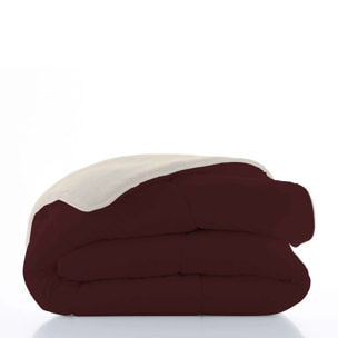Naturals - Edredón Bicolor - 300 Gr - 100% Microfibra Poliéster - Burdeos/Vainilla