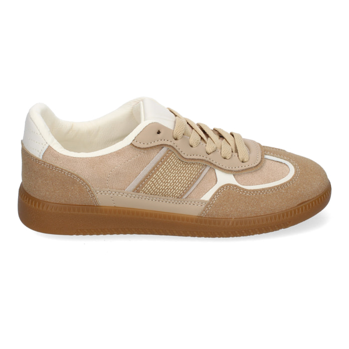 Zapatilla Deportiva Casual de Mujer, Diseño Moderno Combina dos Materiales