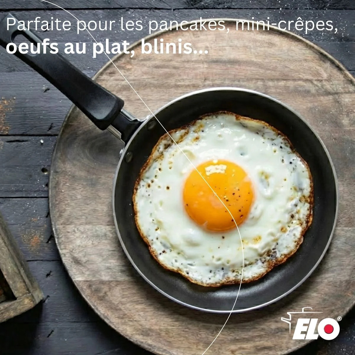 Set de 1 poêle de cuisson 14 cm en aluminium avec 1 ustensiles de cuisine sans PFAS Elo Jewel de luxe
