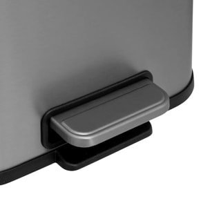 Poubelle Soft Close en inox finition mat 5L