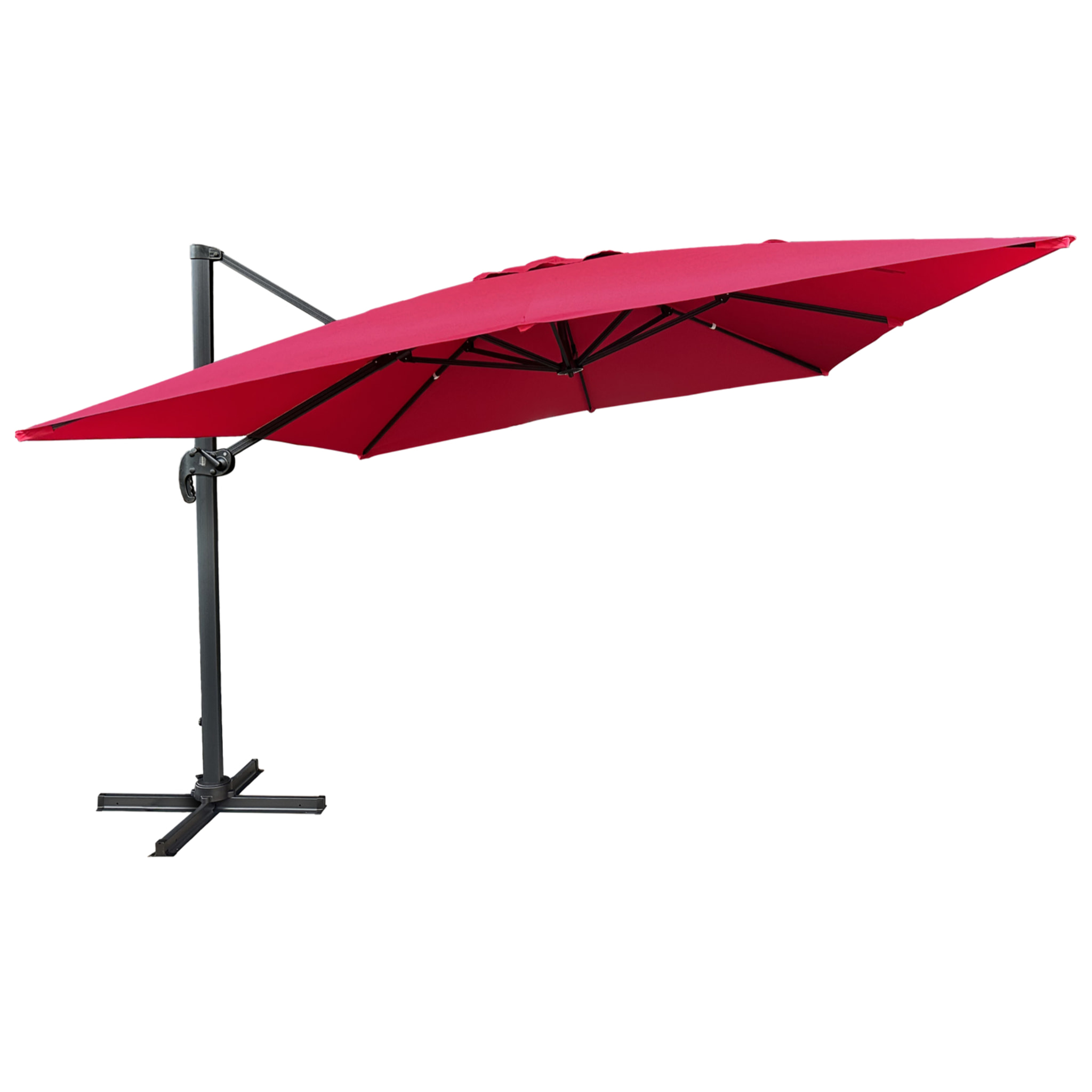 Parasol déporté MOLOKAI carré avec housse - Fuchsia