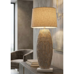 LAMPADA DA TAVOLO RESINA ECLIPS TOWER CM Ø 38X90