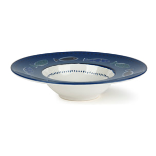 Set 6 piatti fondi Excelsa – Ocean, Ceramica Multicolore