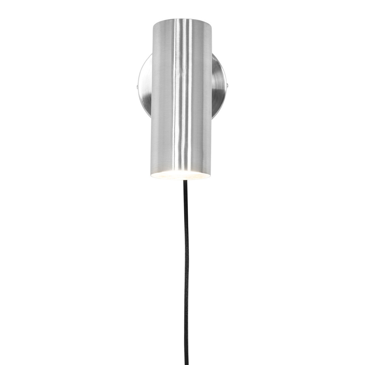 Applique Paris orientabile in acciaio spazzolato argento con GU10