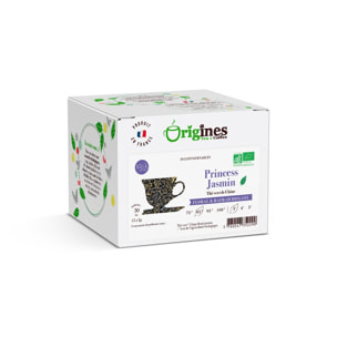 Princess Jasmin - Thé vert Bio de Chine au jasmin - Infusettes 15x2g