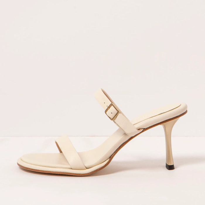 Sandalias con tacón S3194 NAPPA CREAM/ ALBANA color Cream