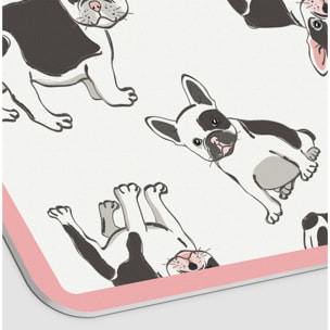 Alfombra de vinilo mascotas CERAMIKO, French bulldog 48x75 cm