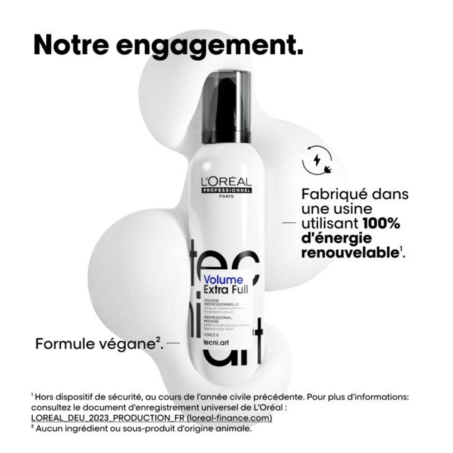 Tecni.art - Volume Extra Full - Mousse Volume - Fixation longue tenue