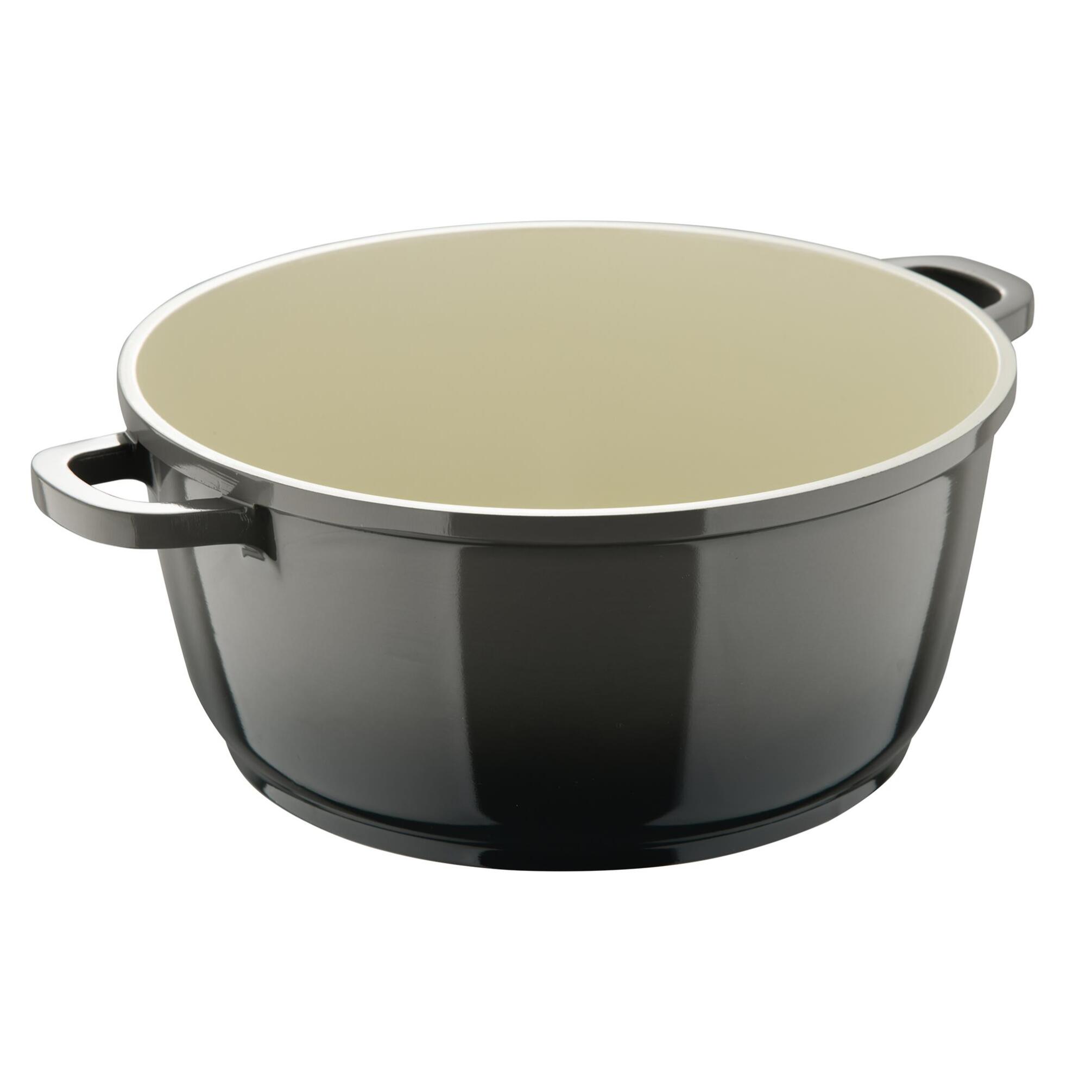 Juego de Cacerola de Ø20cm - 2,4L y Cacerola baja de Ø24cm - 2,3L en aluminio fundido color Gris EXCALIBUR Bergner