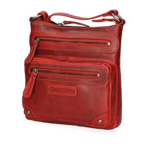 Borsa a tracolla da uomo - Modello False - Vera pelle RFID - 22.0 x 23.0 x 5.0 cm