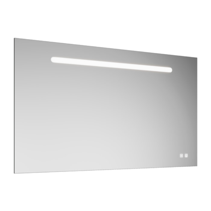 Miroir LED 90 cm BURGBAD Olena tactile et antibuée