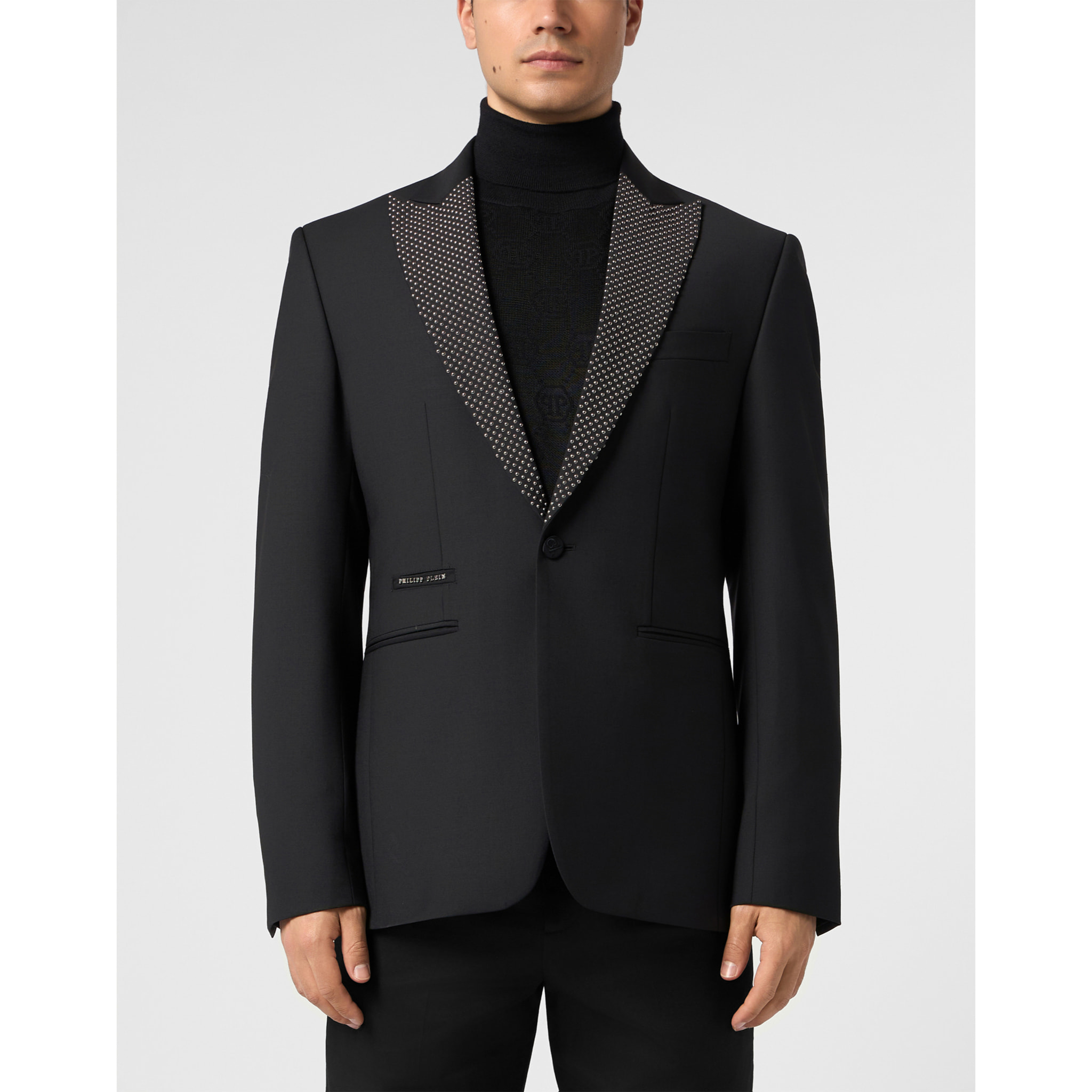 PHILIPP PLEIN Blazer With Lapel Studs