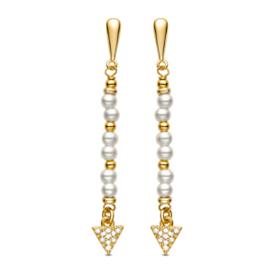 Pendientes Lux by Lux acabados oro 18k