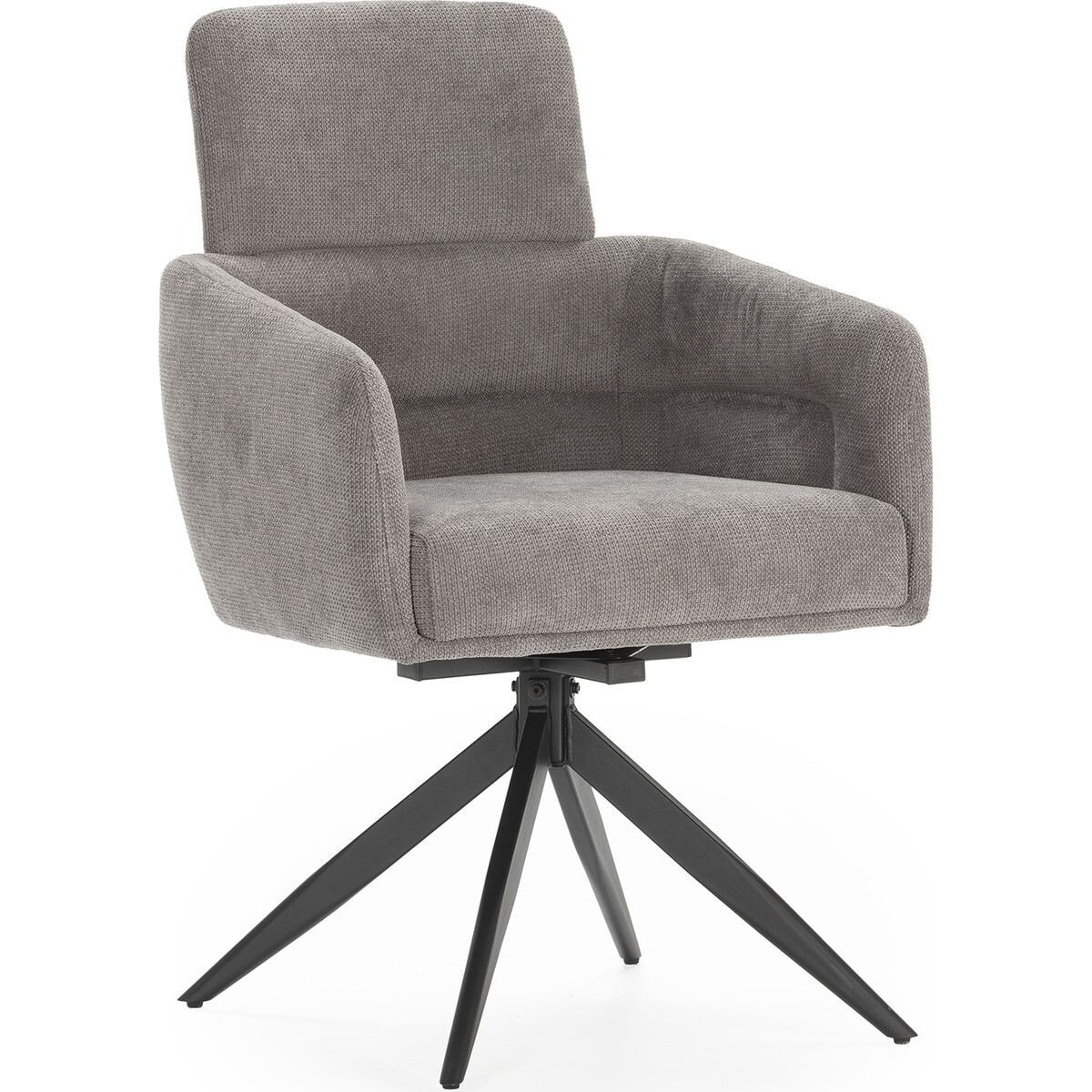 Lot de 2 fauteuils pivotants en tissu - ALVAR