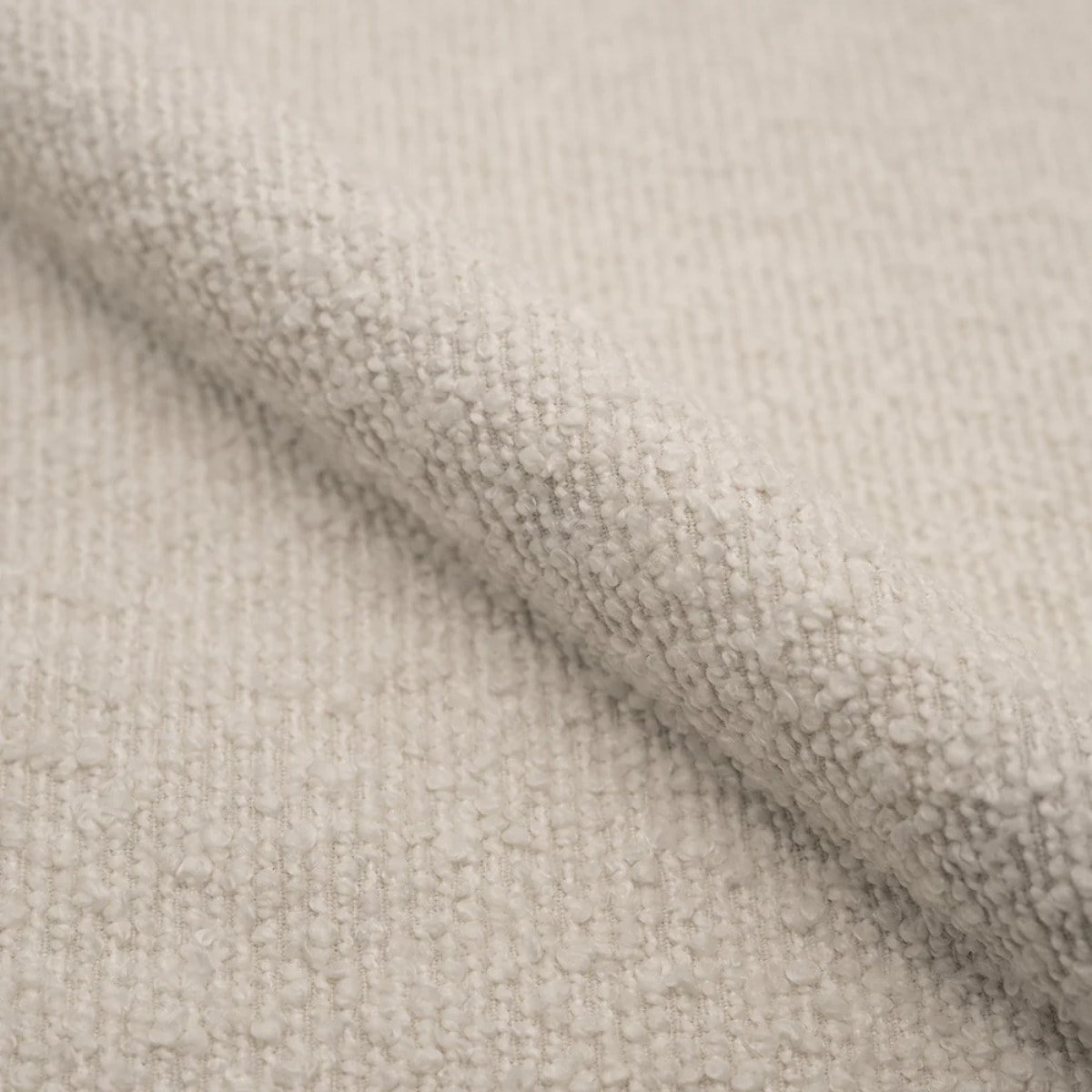 Lot de 2 chaises en tissu bouclé beige - Swan