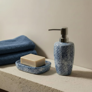 Porte Savon Céramique CARRARE Bleu MSV