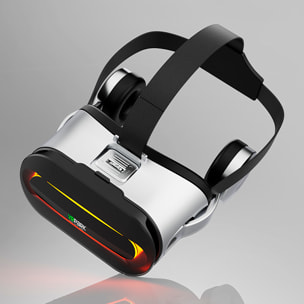 Gafas de realidad virtual J60. Auriculares bluetooth, vista panorámica 360º. Compatibles con IOS, Android.