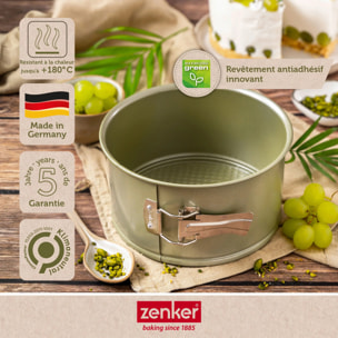 Lot de 2 moules à gâteaux 18/18 cm en acier Zenker Green Vision