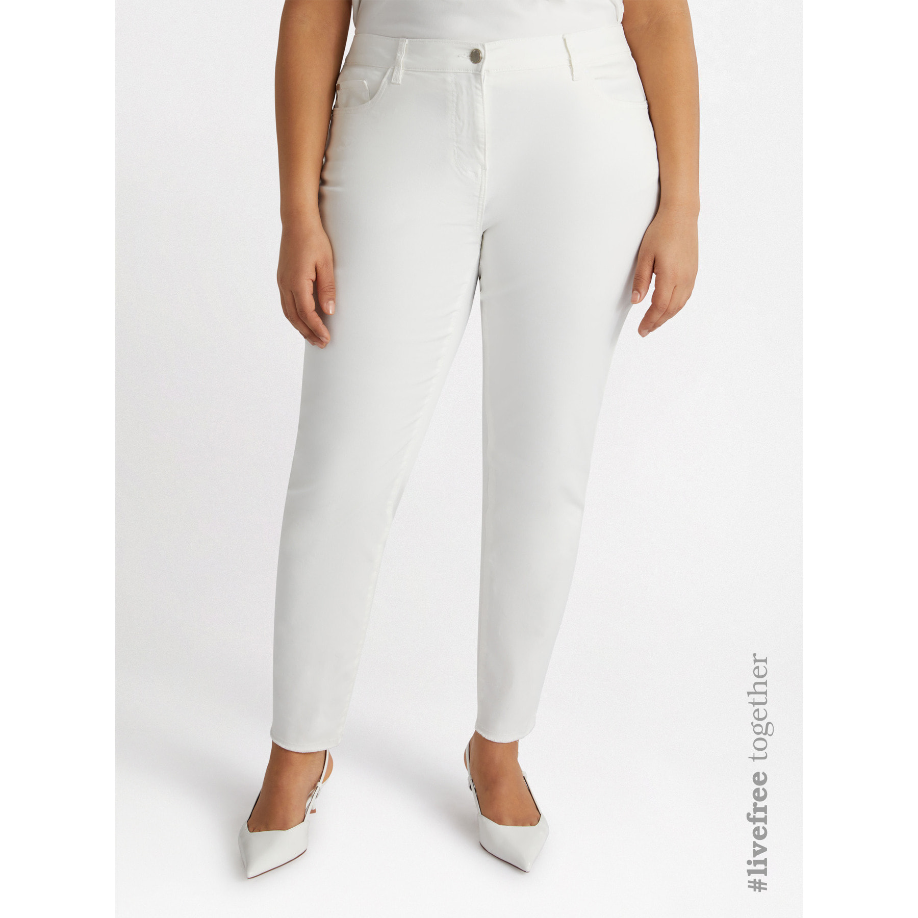 Fiorella Rubino - Pantaloni skinny - Bianco