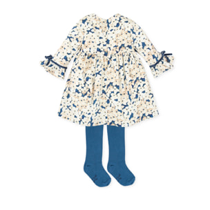 Vestido con leotardos - Blanco quÍmico