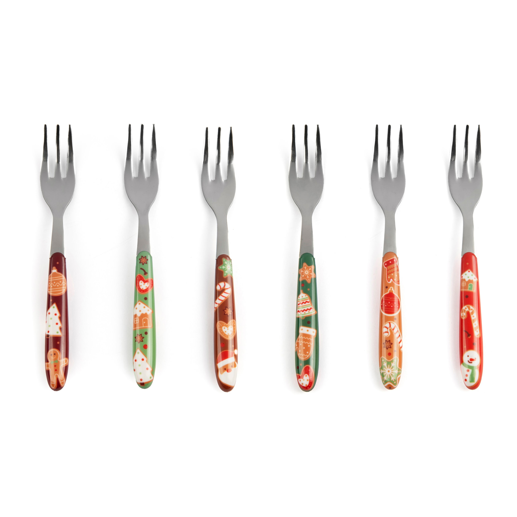 Set 6 fourchettes à dessert Excelsa – Wonderful Ginger, Acier inox Multicolore