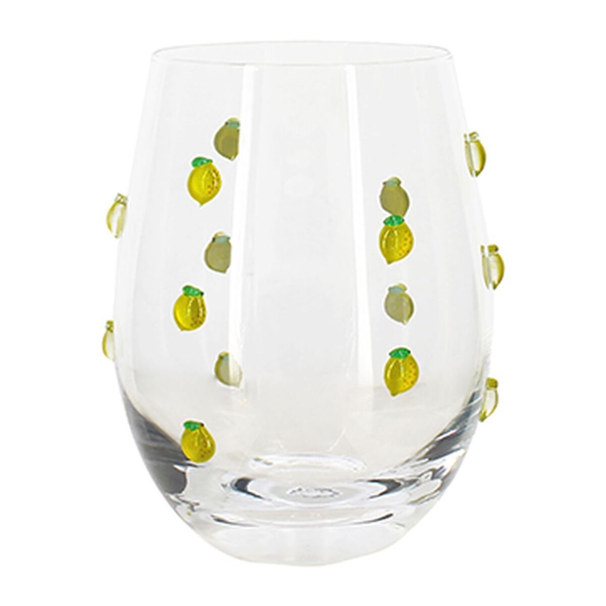 Lot de 4 verres à eau 27cl à motif citron CITRON