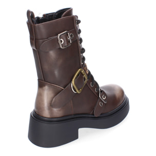 Bota de Tacón para Mujer, Comodas y Elegantes, Adornos de Hebillas