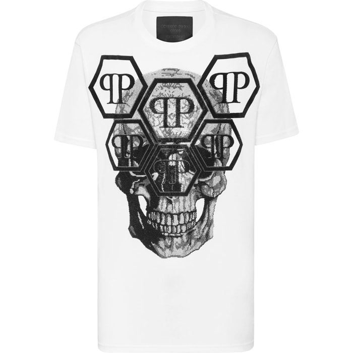 PHILIPP PLEIN T-Shirt Round Neck SKULL