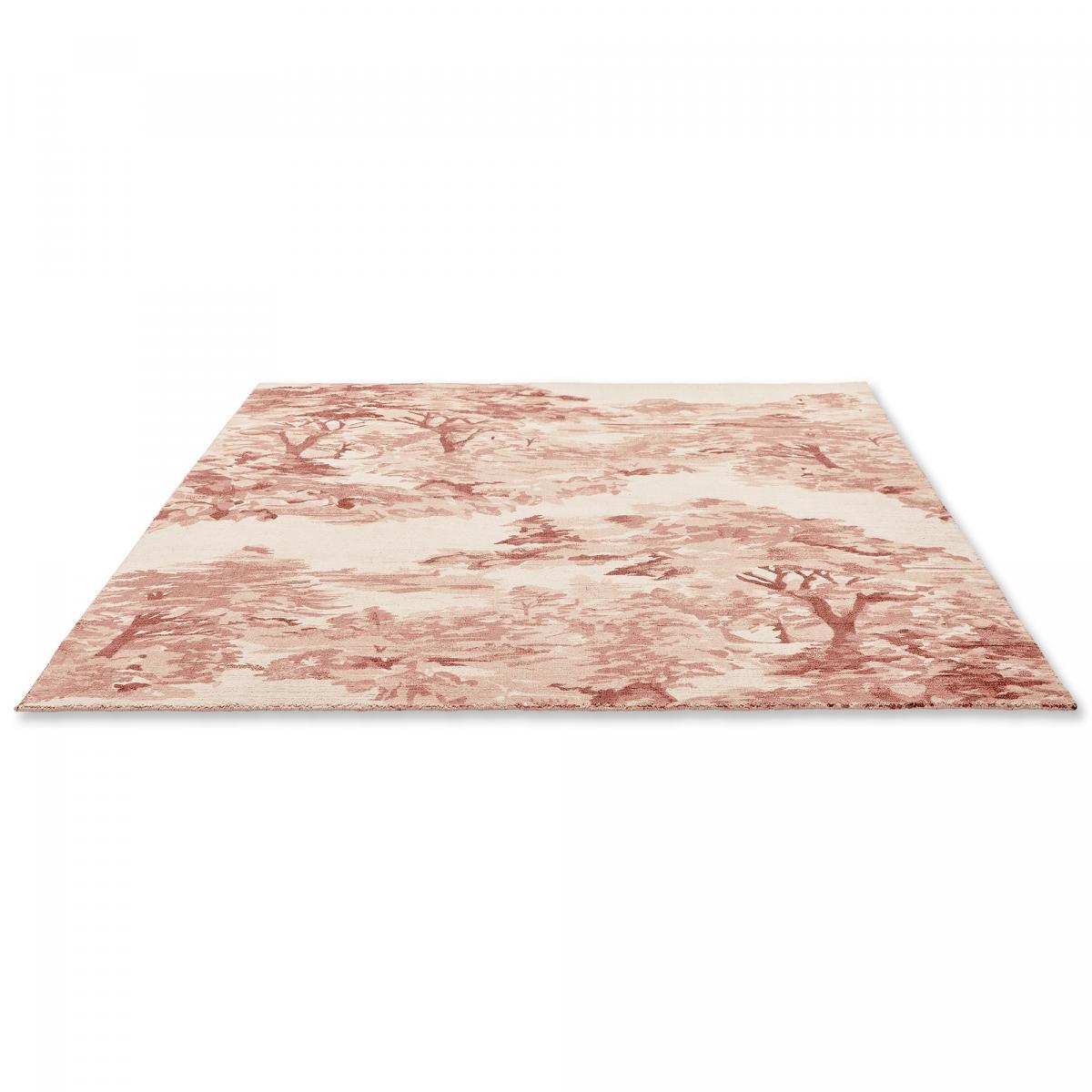 Tapis salon et chambre fait à la main en coton motif floral MADE