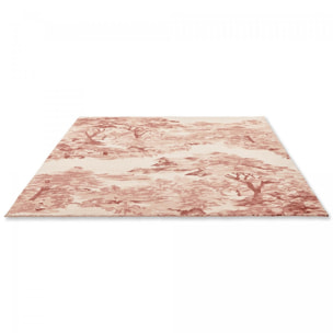 Tapis salon et chambre fait à la main en coton motif floral MADE