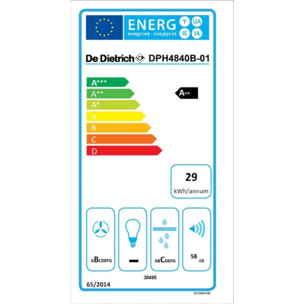 Plaque induction aspirante DE DIETRICH DPH4840B Horizone