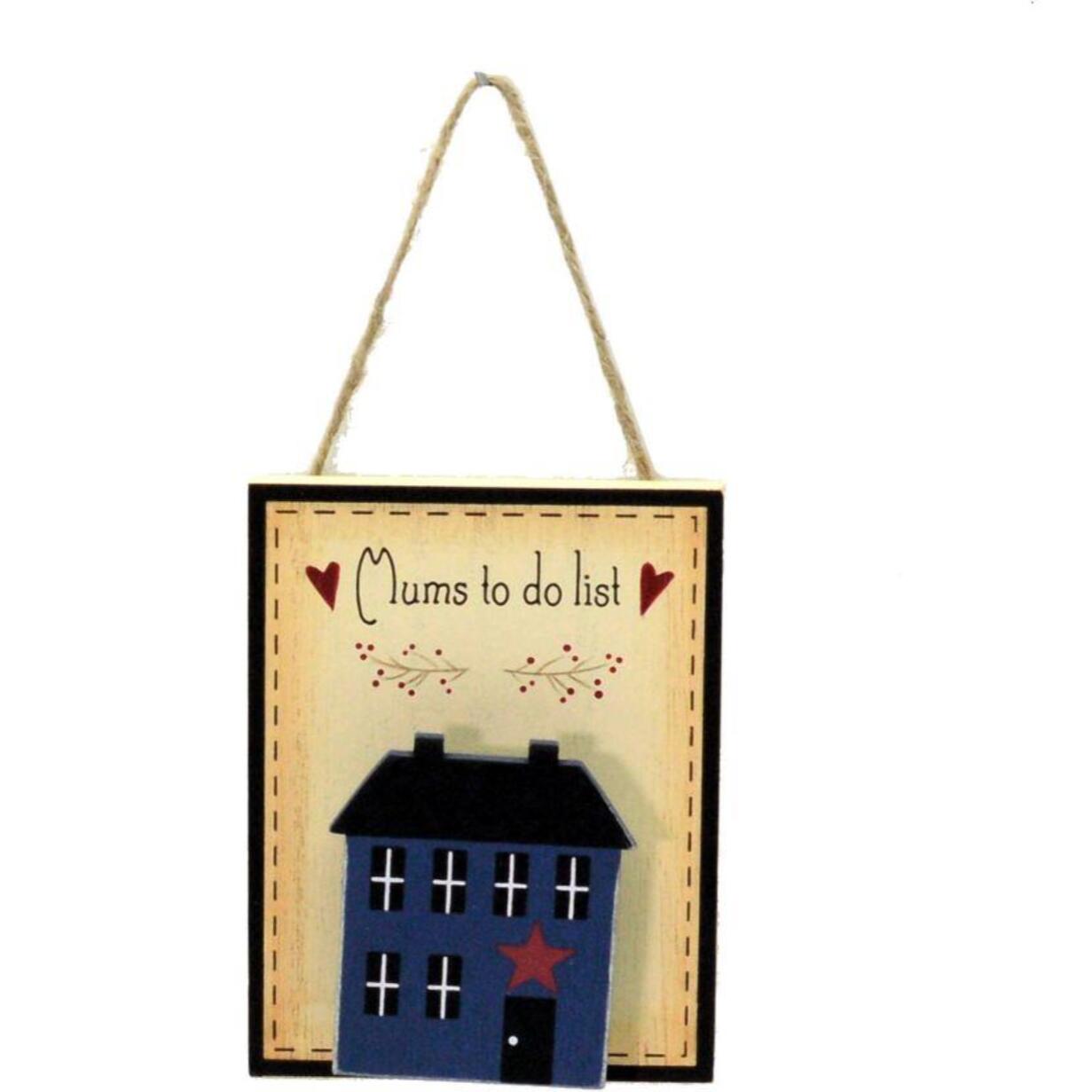 Portamemo in legno "mums to do list" cm9x12x2