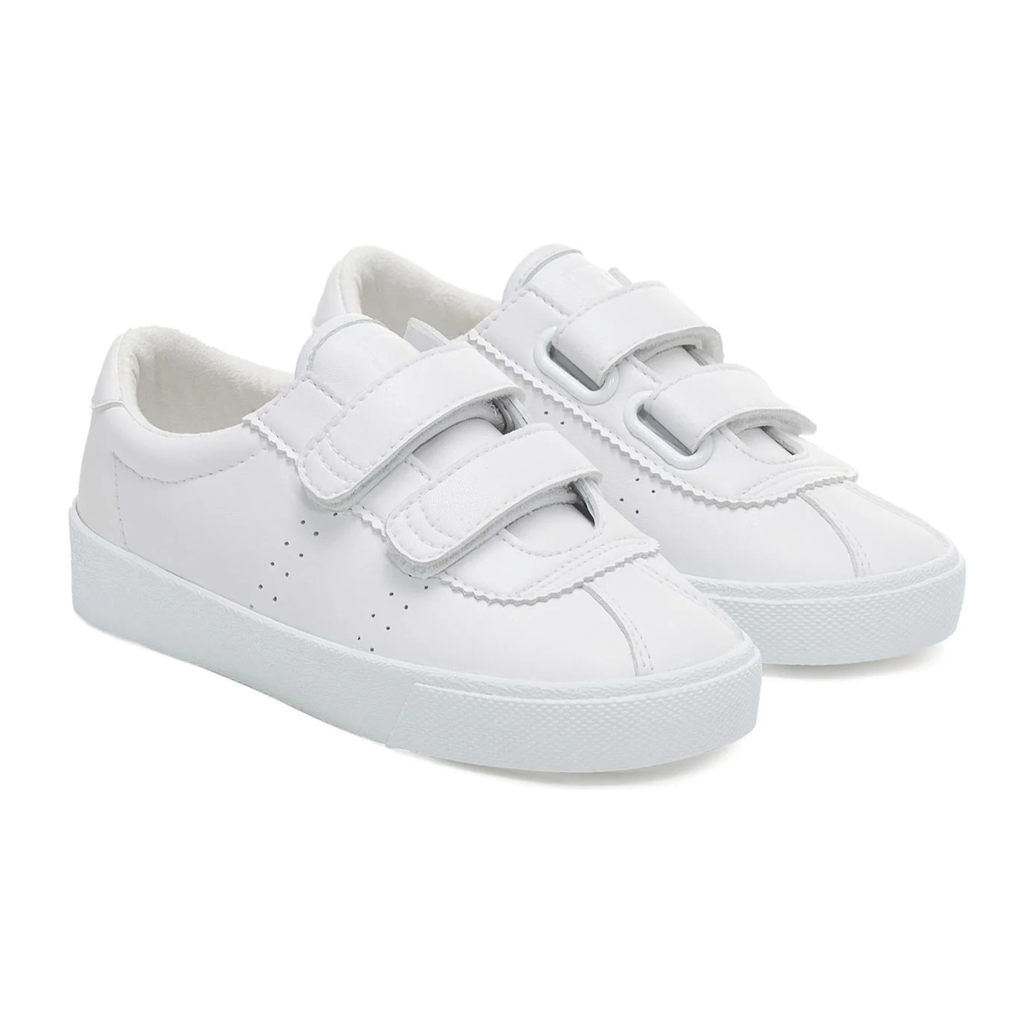 Sneakers Superga Bambino/A Bianco 2843 KIDS CLUB S STRAPS VEGAN MATERIAL