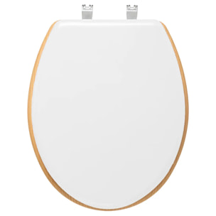 Abattant WC "Modern Color" blanc en bois