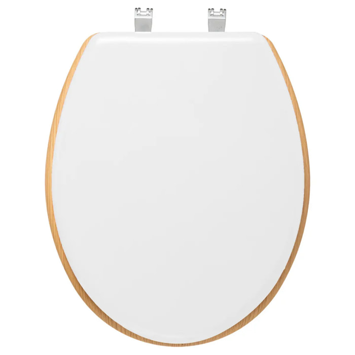 Abattant WC "Modern Color" blanc en bois