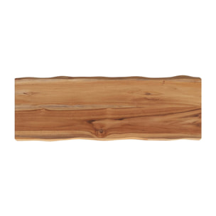 Banc 2 places en bois de teck recyclé 90 cm - Vic